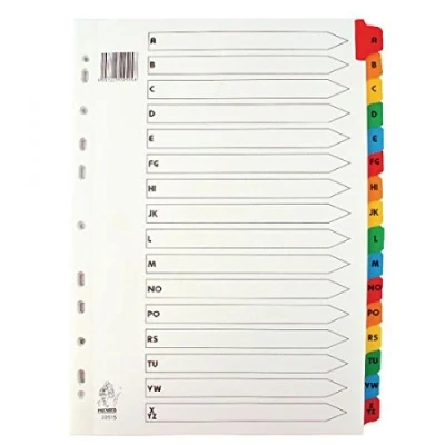 Imagen de Rexel 75677 Separador para archivadores (1 unidad), blanco