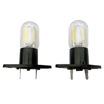 Imagen de QLEE Z187 Led Bombilla De Microondas Terminales Rectos T170 1.5w luz Del díaLáMpara Refrigerador Reemplazo Equivalente 20W Para LG Smeg 58001042 56001070 Wb36x10002 6620g00007b 2 PACK