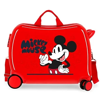 Imagen de Disney Mickey Mouse Fashion Maleta infantil Rojo 50x39x20 cms Rígida ABS Cierre de combinación lateral 34L 1,8 kgs 4 Ruedas Equipaje Mano