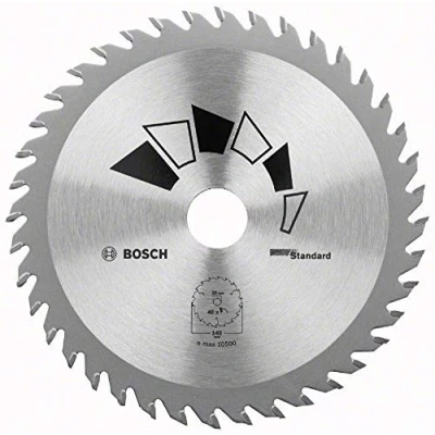 Imagen de Bosch 1x Hoja de Sierra Circular Standard (para Madera, Ø 140 x 2.2/1.5 20/12.75 mm, 40 Dientes, ATB, con Anillo Reducción 12.75 Accesorios Sierras Circulares)