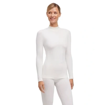 Imagen de FALKE Warm Turtleneck W L/S SH hilo funcional secado rápido termo 1 pieza, Capa de base superior Mujer, Blanco (White 2860) nuevo ecológico, M