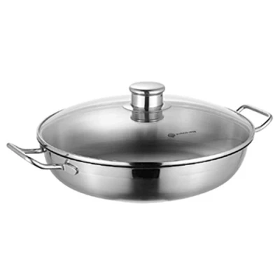 Imagen de Schulte Ufer Profi Line Cacerola Baja con Tapa de Cristal (28 cm)