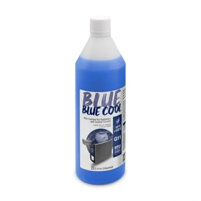 Imagen de ErrecHome Blue Cool, Fluido para Radiador Azul 10C/+103C, Anticongelante G11 con paquete inhibidor NAP FREE, Listo usar, 1 Litro