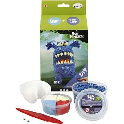 Imagen de Foam Clay Amigos divertidos, azul, monstruo, 1set