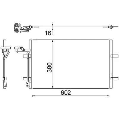 Imagen de MAHLE ORIGINAL AC 725 000S Condensador sin secador 587, 602 VOLVO: S40 II, V50