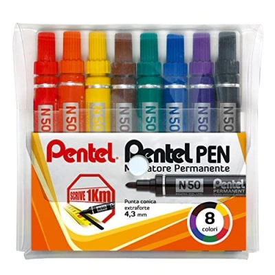 Imagen de Pentel N50 8 Marcador (Multi, Multi, Bullet tip)