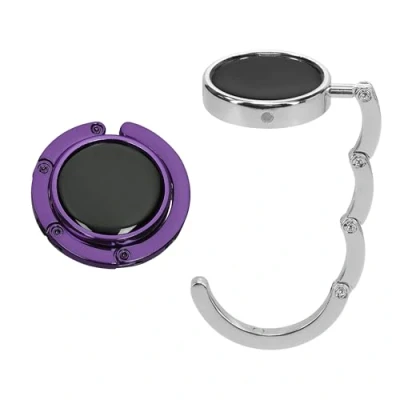Imagen de kwmobile Ganchos de Bolso para Mesa 2X Colgador portátil con Gancho Abrigos Bolsos Paraguas MAX. 3 kg
