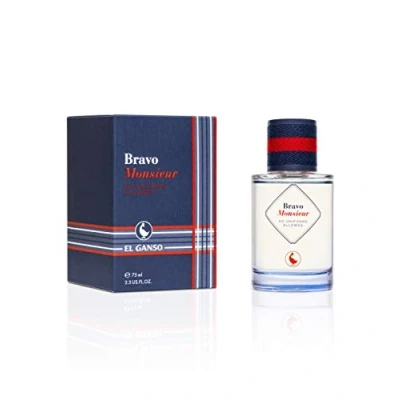 Imagen de El Ganso Bravo Monsieur, Eau de Toilette para Hombre, Fragancia Aromática Amaderada, 75 ml con Vaporizador