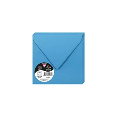 Imagen de Clairefontaine 50078C Lote de 20 sobres Pollen, 140 x mm, color azul turquesa 14 0.10