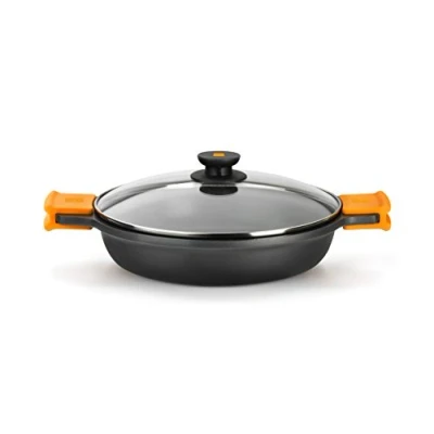 Imagen de BRA Efficient Cacerola baja con tapa de cristal y asas silicona, 20 cm