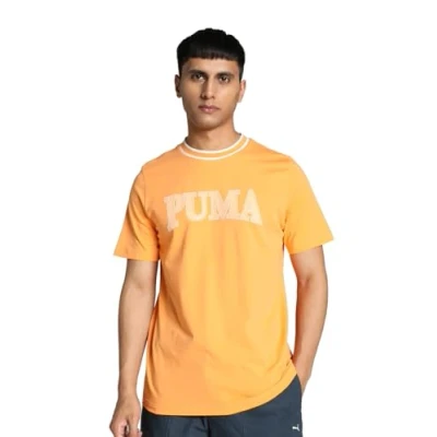 Imagen de Puma Squad Graphic Camiseta estampada, Hombre, Talla: Medium, Clementine