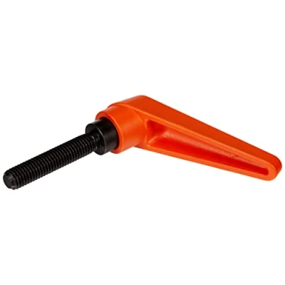 Imagen de HALDER 24400.0481 Palanca de sujeción ajustable, color naranja, d1 = 22 mm / d2 M10 l1 50