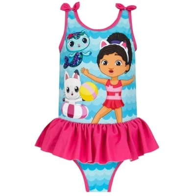 Imagen de Gabbys Dollhouse Bañador Bañadores De Natación Niña Ropa Baño para Azul 6 7 años
