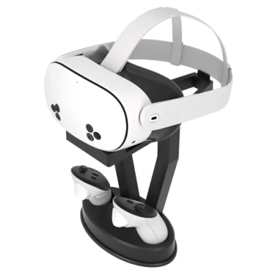 Imagen de Digicharge Soporte de Auriculares VR para Oculus Meta Quest 3S / 3 2 PS Display Mount Station y Controladores táctiles, Almacenamiento