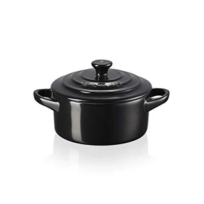 Imagen de Le Creuset Minicocotte de gres, 250 ml, 10 x 5 cm, negra mate, 71901100000100