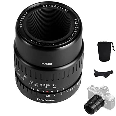 Imagen de TARTISAN F2.8 Objetivo macro APS C de 40 mm para cámaras Nikon Z Mount ZFC Z50 Z5 Z6 Z6II Z7 Z7II Z9(Negro)