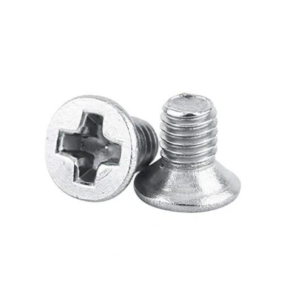 Imagen de 100Pcs M3 Tornillos de Cabeza Torniñlls Plana Cruz Acero Inoxidable SS304 Hilo Completo(M3x5mm)