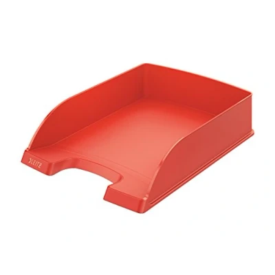 Imagen de Leitz 52270220 Bandeja para correo (tamaño A4, poliestireno), color rojo claro
