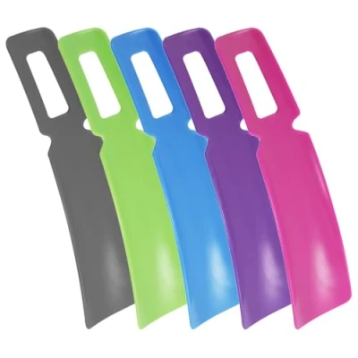 Imagen de com four® 5X Calzador de Plástico en Colores Bonitos con Mango Corto Ideal para Viajar Ayuda Ponerse los Zapatos 16 cm (16cm 5 Piezas)