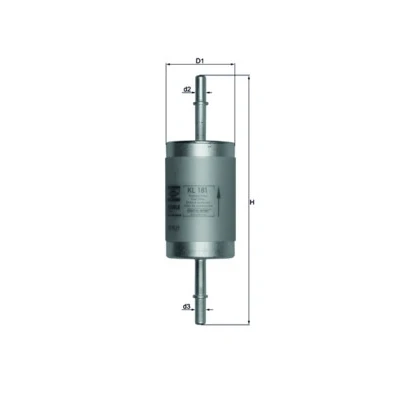 Imagen de MAHLE ORIGINAL KL 181 Filtro Combustible de tubería 8 7,9 FORD: Focus 2, Mk1 Hatchback, Berlina, JAGUAR: XF S Type