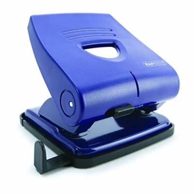 Imagen de Rapesco PF827PL2 Perforadora de 2 Agujeros 827 P, Capacidad para 30 Hojas, Azul