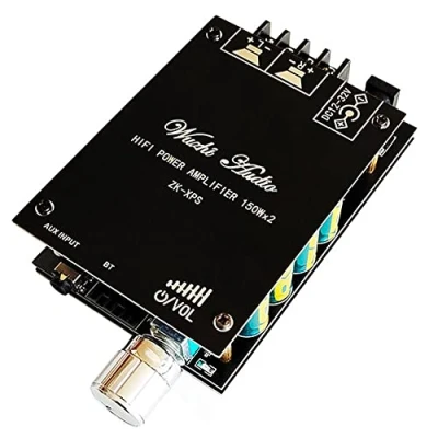 Imagen de WANGCL ZK XPS TDA7498E amplificador de potencia audio 150 W + W, ecualizador BT 5.0, subwoofer estéreo, clase D, música digital, cine en casa, AUX