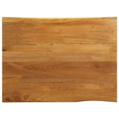 Imagen de vidaXL Tablero de Mesa Borde Natural Madera Maciza Mango 90x80x3,8 cm, Superficie Mesa, Madera, reemplazo