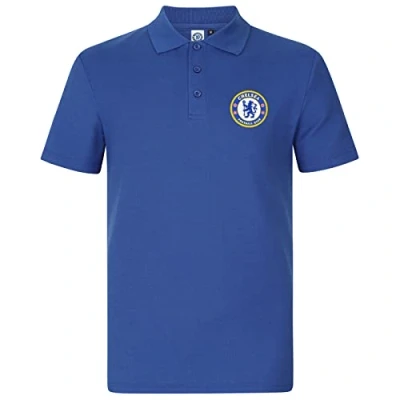 Imagen de Chelsea FC Polo Oficial para Hombre con el Escudo del Club Azul Real Small