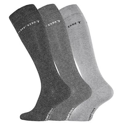 Imagen de VCA Calcetines hasta la rodilla para hombre gris anthracite /