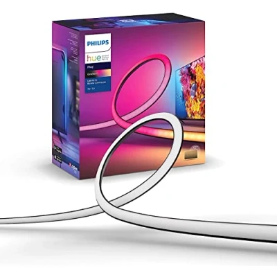 Imagen de Luces LED Philips Hue Play Gradient Lightstrip, Tira para TV de 55&quot;, 6500 K, Luz blanca y color