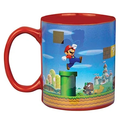 Imagen de Super Mario Taza Cambio de Color Bros, cerámica, 1 Unidad (Paquete 1)