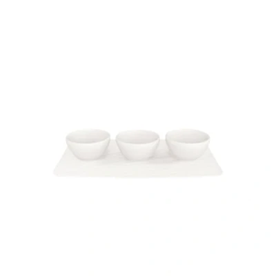 Imagen de Villeroy &amp; Boch Dip Bowl Set Manufacture Rock White 4 Piece
