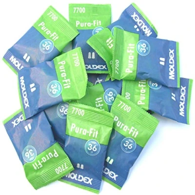 Imagen de Pura Fit 7700 Tapones para oídos, 10 pares, SNR = 36 dB, protección auditiva, wadle shop