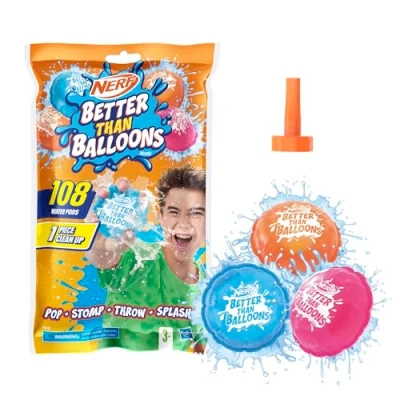 Imagen de Juguetes acuáticos Marca Nerf Better Than Balloons, 108 Cápsulas