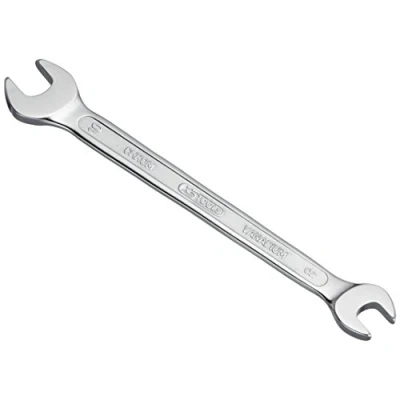 Imagen de KS TOOLS 517.0740 Llave de dos bocas 140 8, 10 Acero cromo vanadio mate satinado, cromado