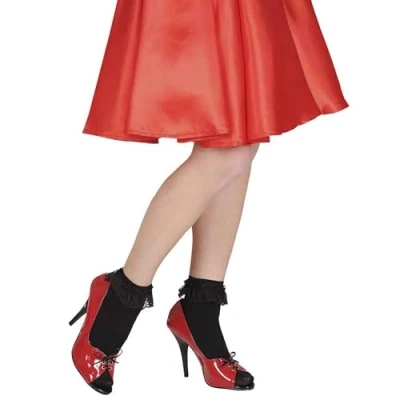Imagen de WIDMANN MILANO PARTY FASHION Calcetines con encaje, 70 DEN, hasta el tobillo, calcetines, medias, accesorios, accesorios de disfraces