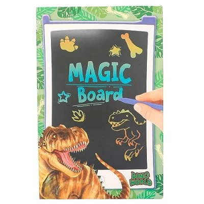 Imagen de Depesche 12157 Dino World Magic Board, pizarra LCD y lápiz de dibujo incluidos, para dibujar hacer bocetos