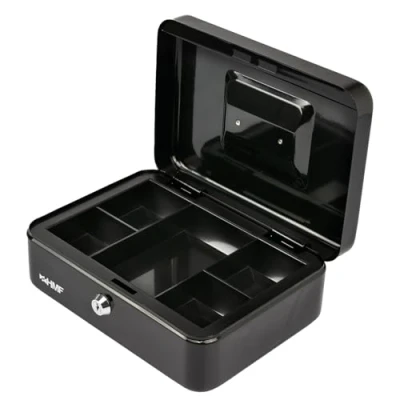 Imagen de HMF 10125 02 Caja de caudales 25 x 18 9,5 cm, negro
