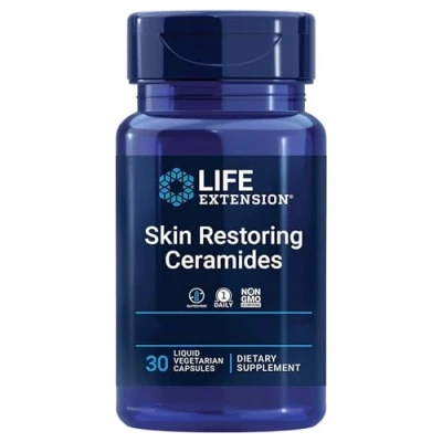 Imagen de Life Extension, Skin Restoring Phytoceramides, Extracto de Aceite Trigo, 30 Cápsulas líquidas veganas, Probadas en Laboratorio, Sin Gluten, Vegetariano, Soja, No GMO