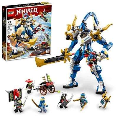 Imagen de LEGO Ninjago Meca Titán de Jay, Figura Acción Grande, Juego y Batalla para Niños Pequeños con 5 Minifiguras Espada Juguete, Set 2023 71785