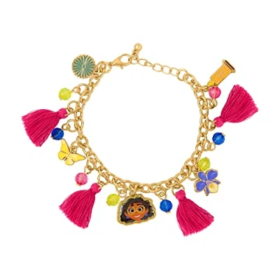 Imagen de Disney Encanto BH00332YL 65 Pulsera de borla multicolor, talla única, Zinc, No es una piedra preciosa