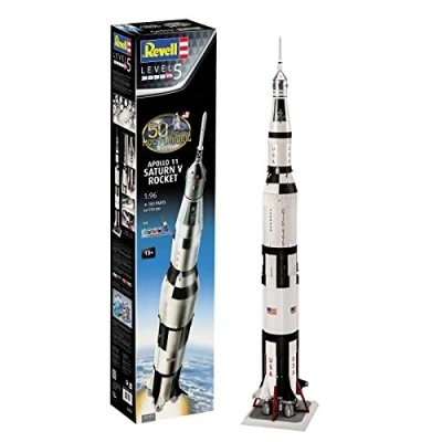 Imagen de Revell 03704, Kit de Modelos plástico, Apollo 11 Saturn V Rocket,Escala 1:96