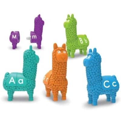 Imagen de Learning Resources Llamas con letras de Snap n Learn , actividades tempranas para aprender el abecedario, reconocimiento temprano, niños 18+ meses