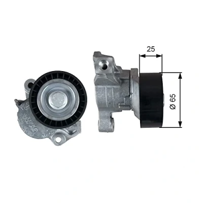 Imagen de GATES T39357 Polea Tensora FleetRunner Micro V Stretch Fit SEAT: Ibiza 4 Sportcoupe, 4, ST, SKODA: Rapid Hatchback