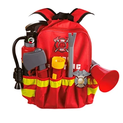 Imagen de Tachan Dibujos Animados Mochila 6 Accesorios de Bombero para Juego, Color Rojo (CPA Toy Group Trading S.L. 746T00534)