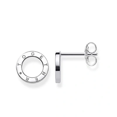 Imagen de THOMAS SABO Pendientes Círculos Juntos Plata de Ley 925 H1946 001 12, Plateado
