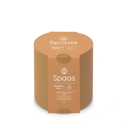 Imagen de Spaas Glow Vela perfumada de 2 mechas, 55 h, aroma Delightful Dawn
