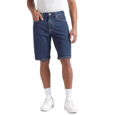 Imagen de Calvin Klein Jeans Men&#039;s REGULAR SHORT Shorts, Denim Dark, 28W