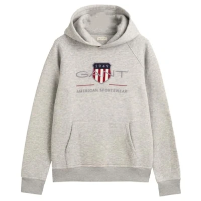 Imagen de GANT Archive Shield Sudadera para niños, Talla: 134/140, Light grey melange