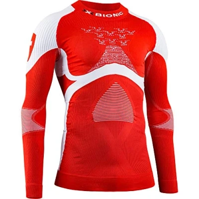 Imagen de X BIONIC Camiseta Unisex Energy Accumulator 4.0 Patriot con Cuello de Tortuga y Manga Larga Suiza